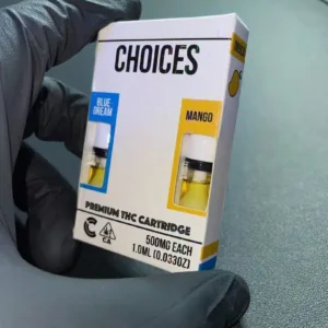 Choices Lab Carts 2 in 1 dual strain disposable vape cartridge